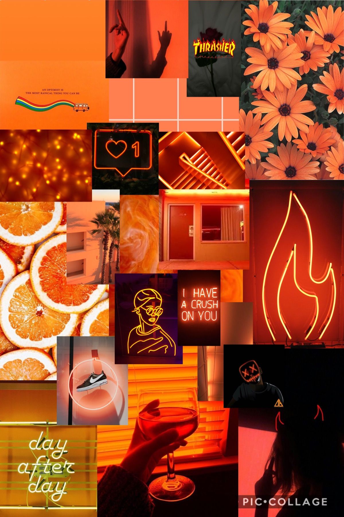 Orange Collage Wallpapers