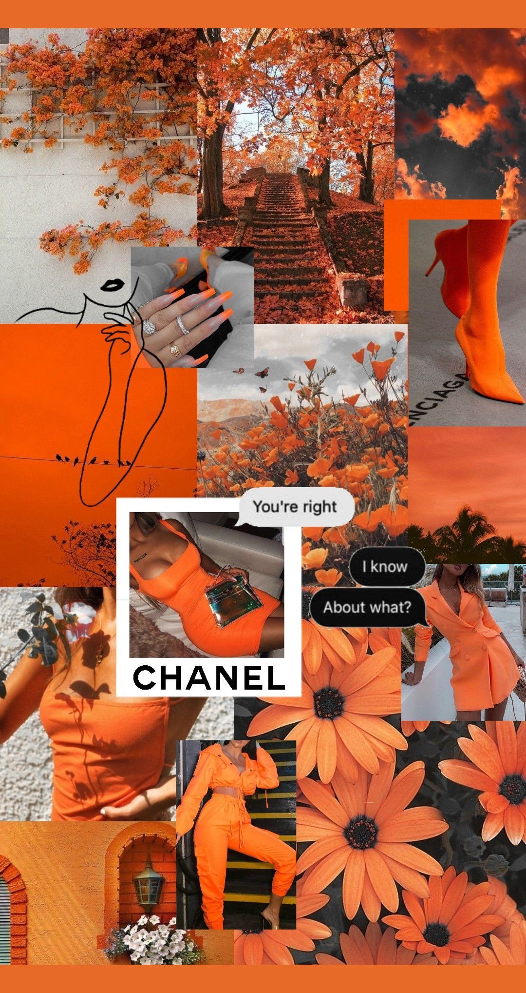 Orange Collage Wallpapers