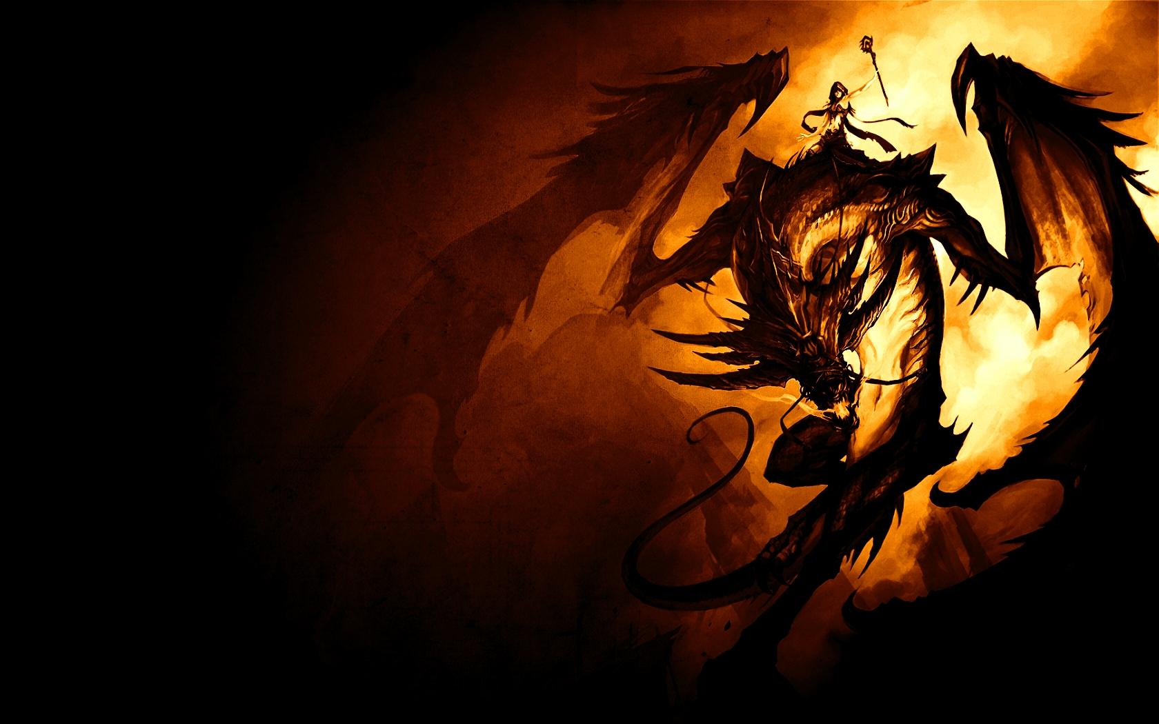 Orange Dragon Wallpapers