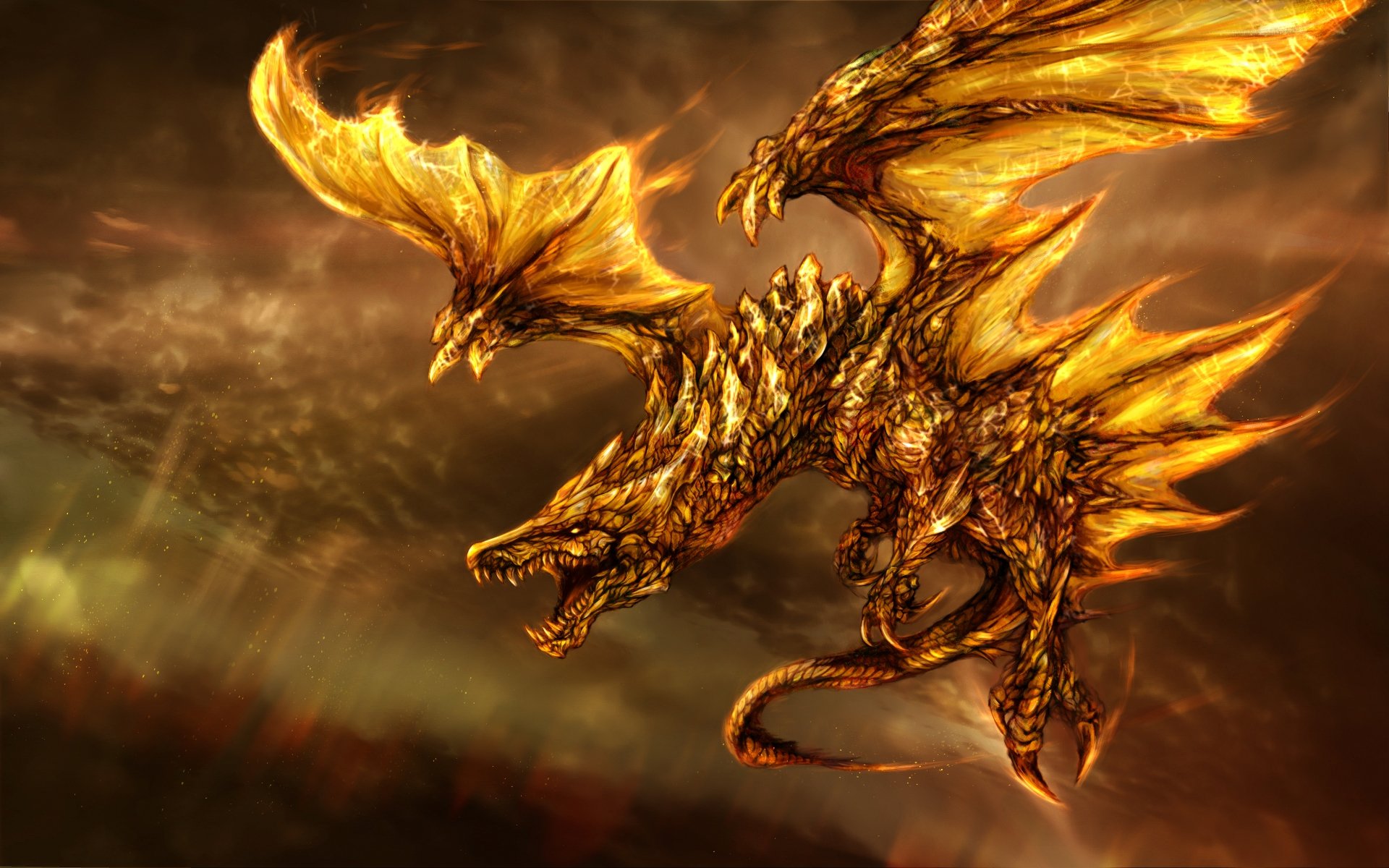 Orange Dragon Wallpapers