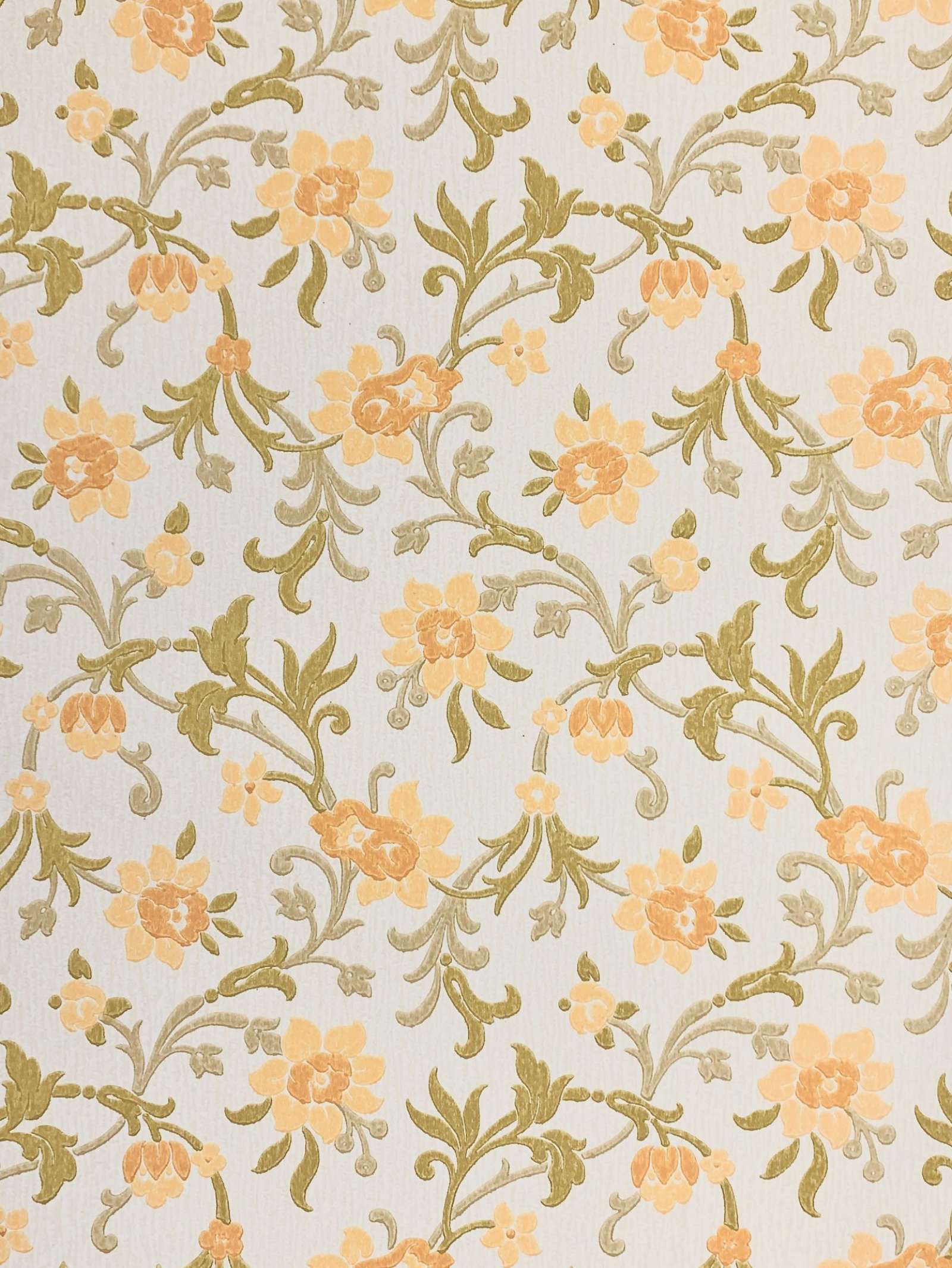 Orange Floral Wallpapers