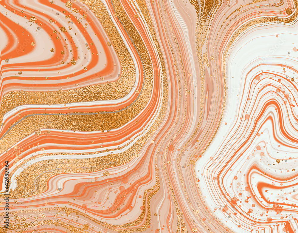 Orange Marble Wallpapers