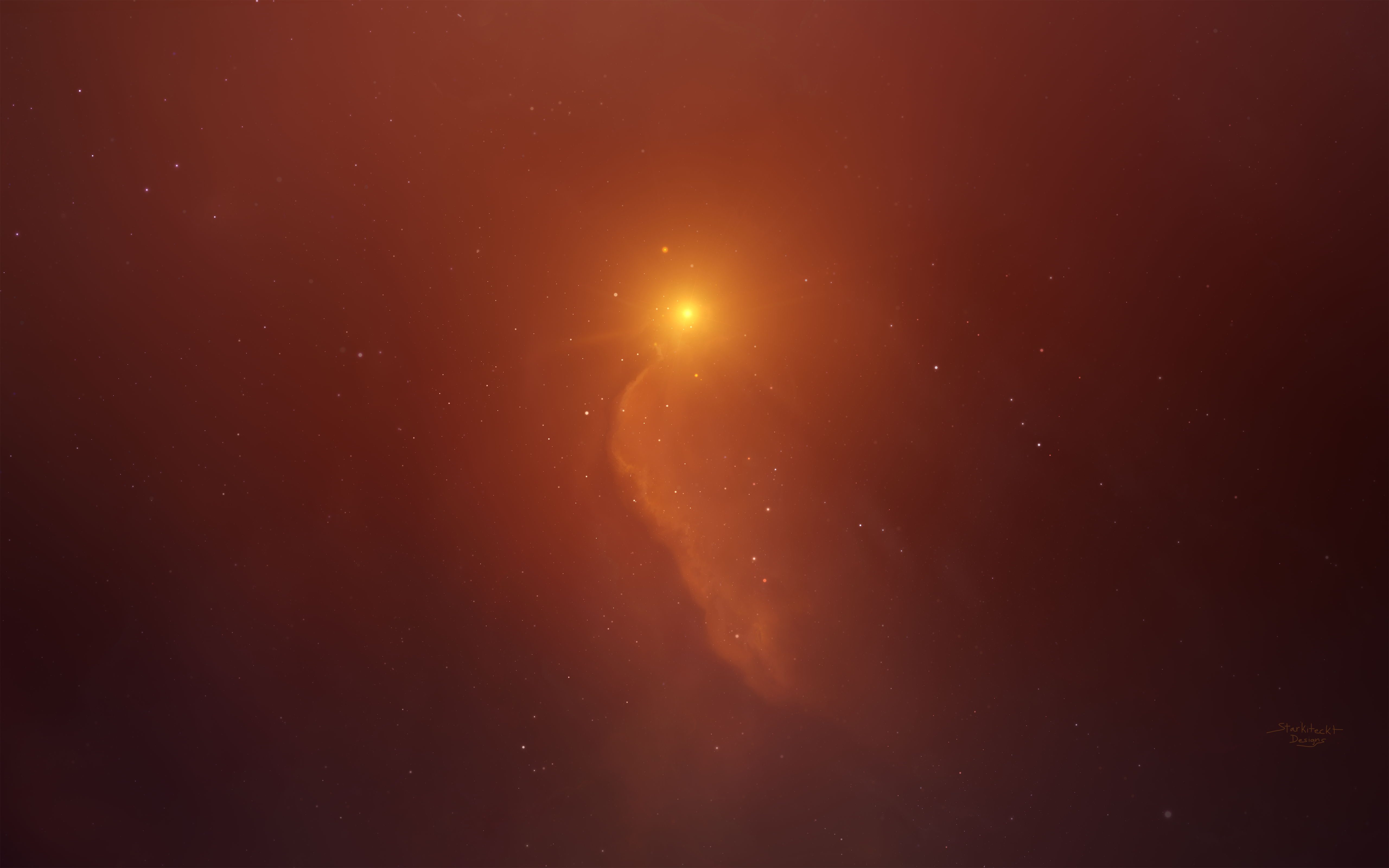 Orange Nebula Wallpapers