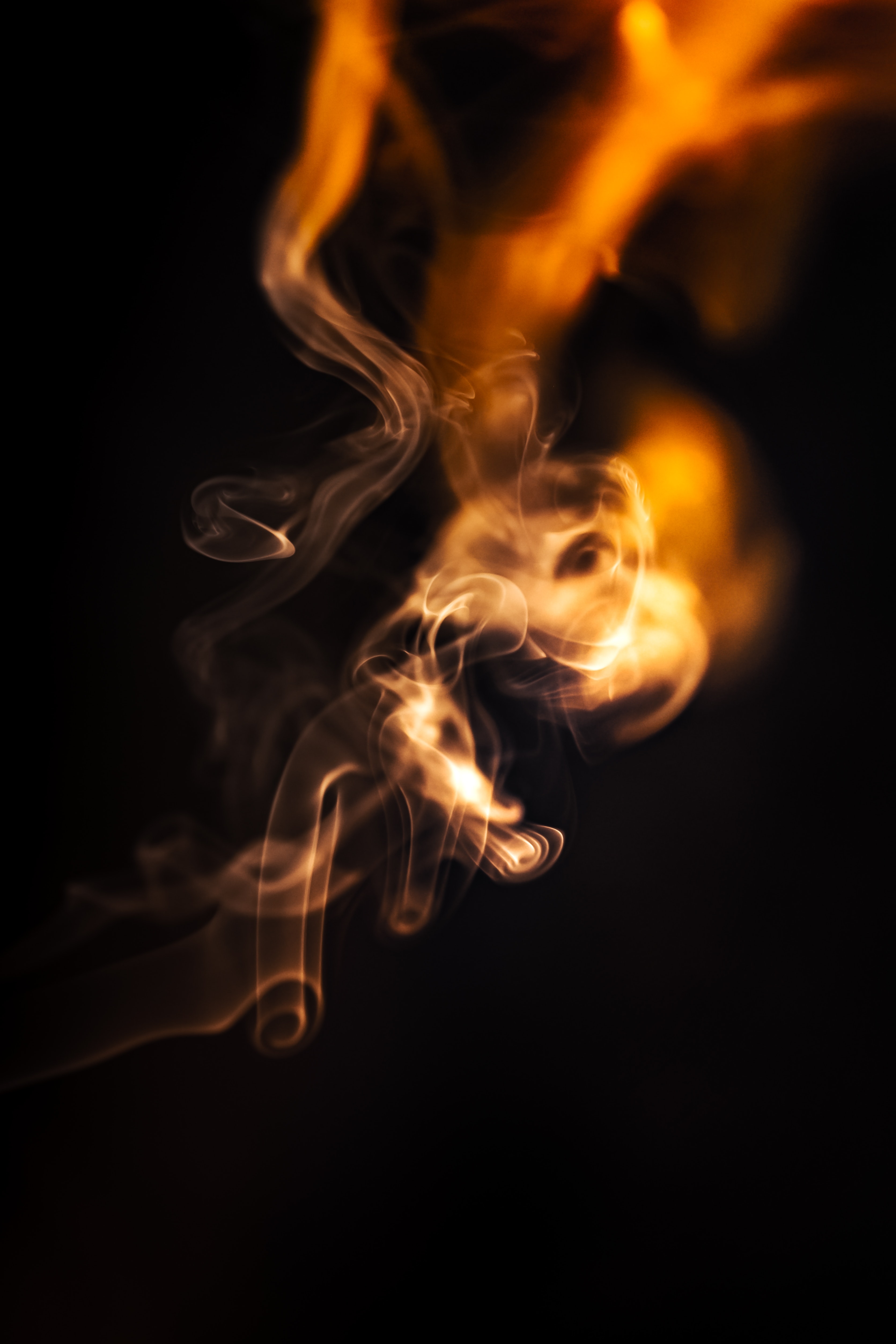 Orange Smoke Wallpapers