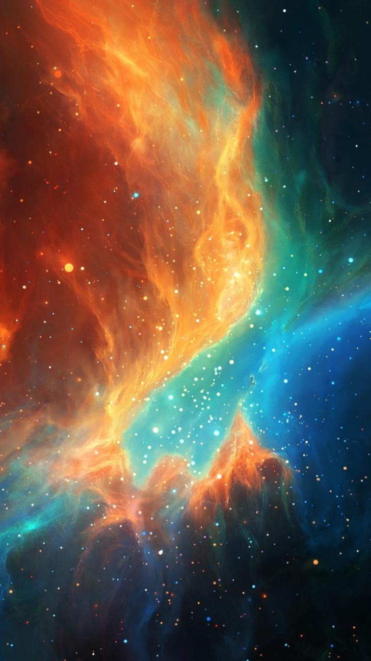 Orange Space Wallpapers