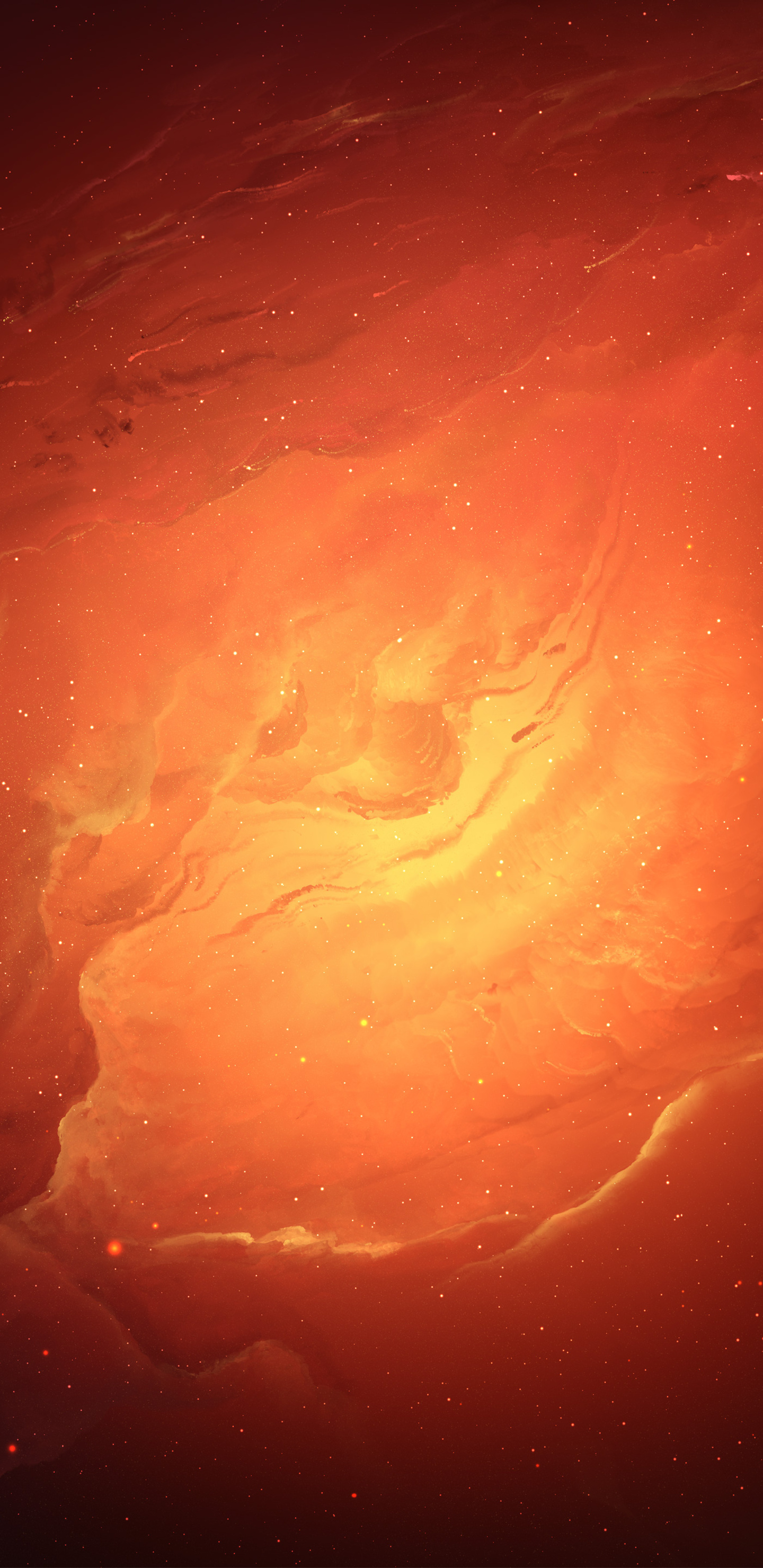 Orange Space Wallpapers