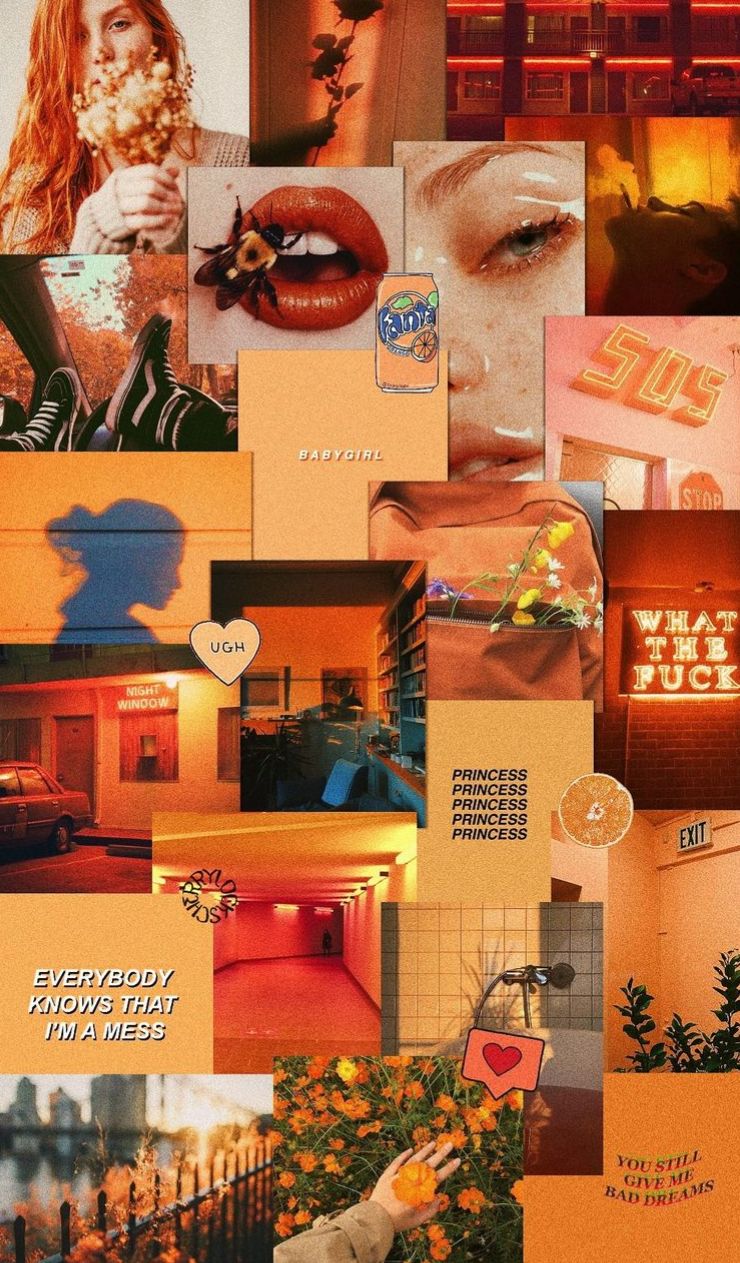 Orange Tumblr Aesthetic Wallpapers
