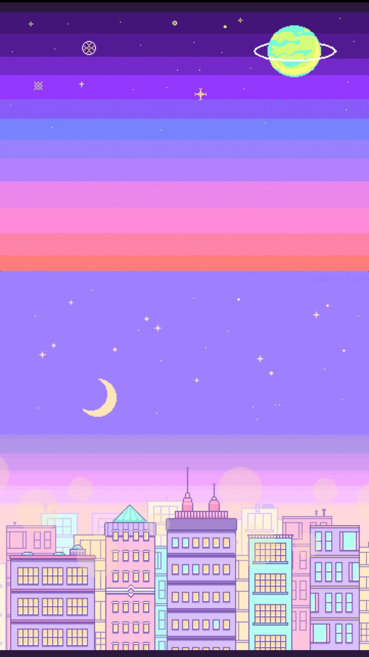 Pastel Aesthetic City Iphone Wallpapers