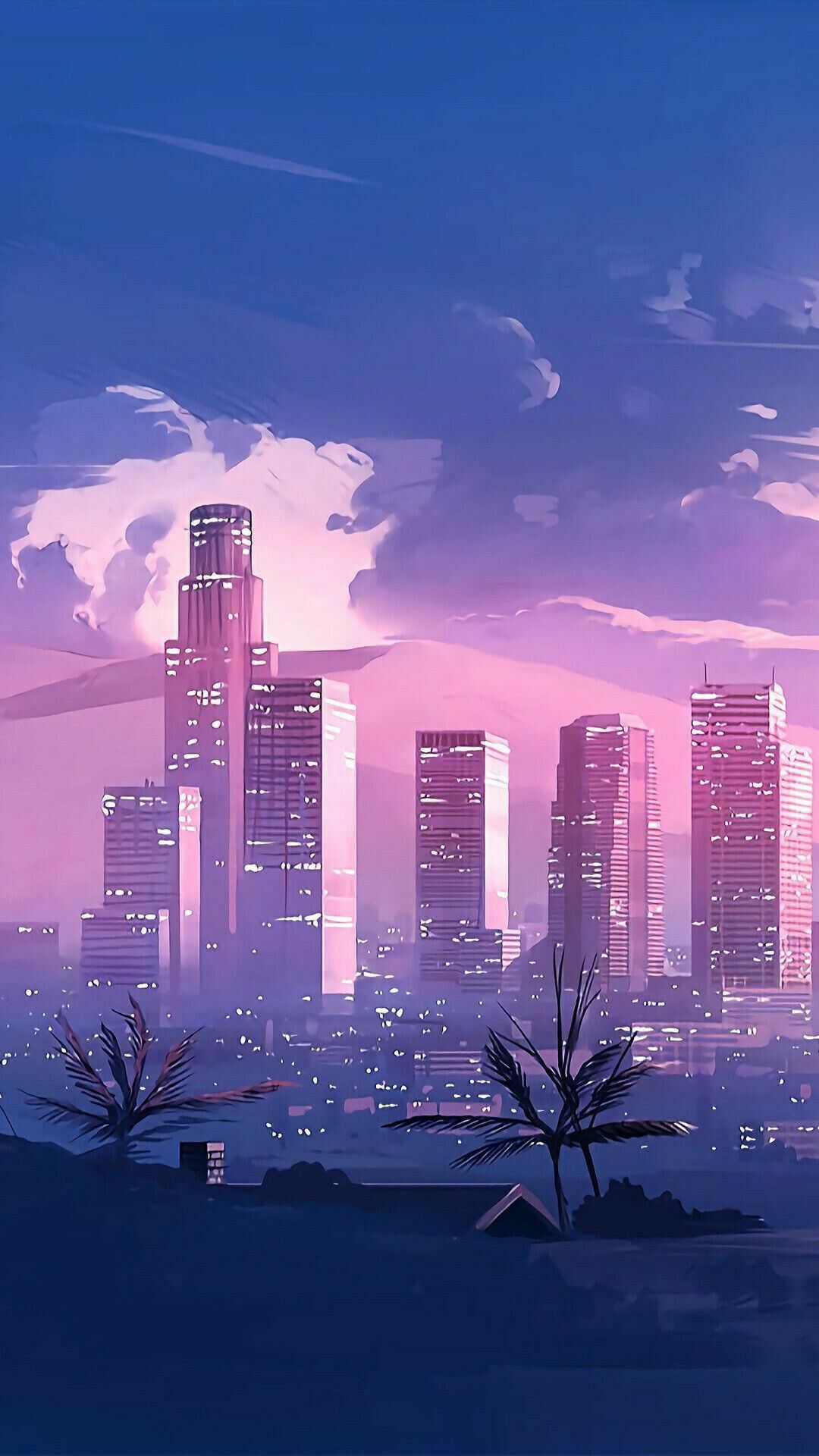 Pastel Aesthetic City Iphone Wallpapers