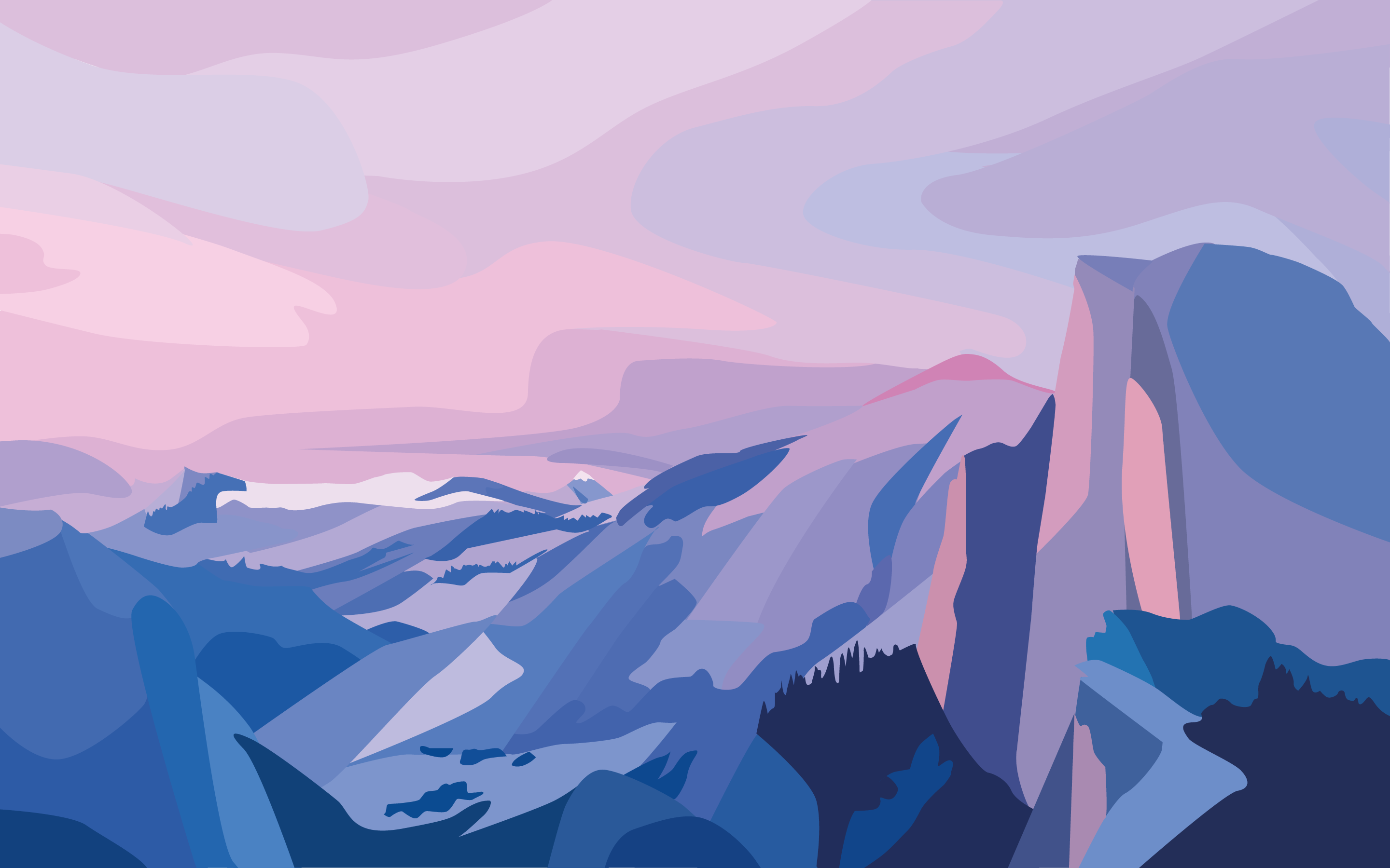 Pastel Aesthetic Mountain Wallpapers