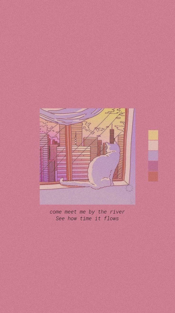 Pastel Anime Aesthetic Quote Wallpapers