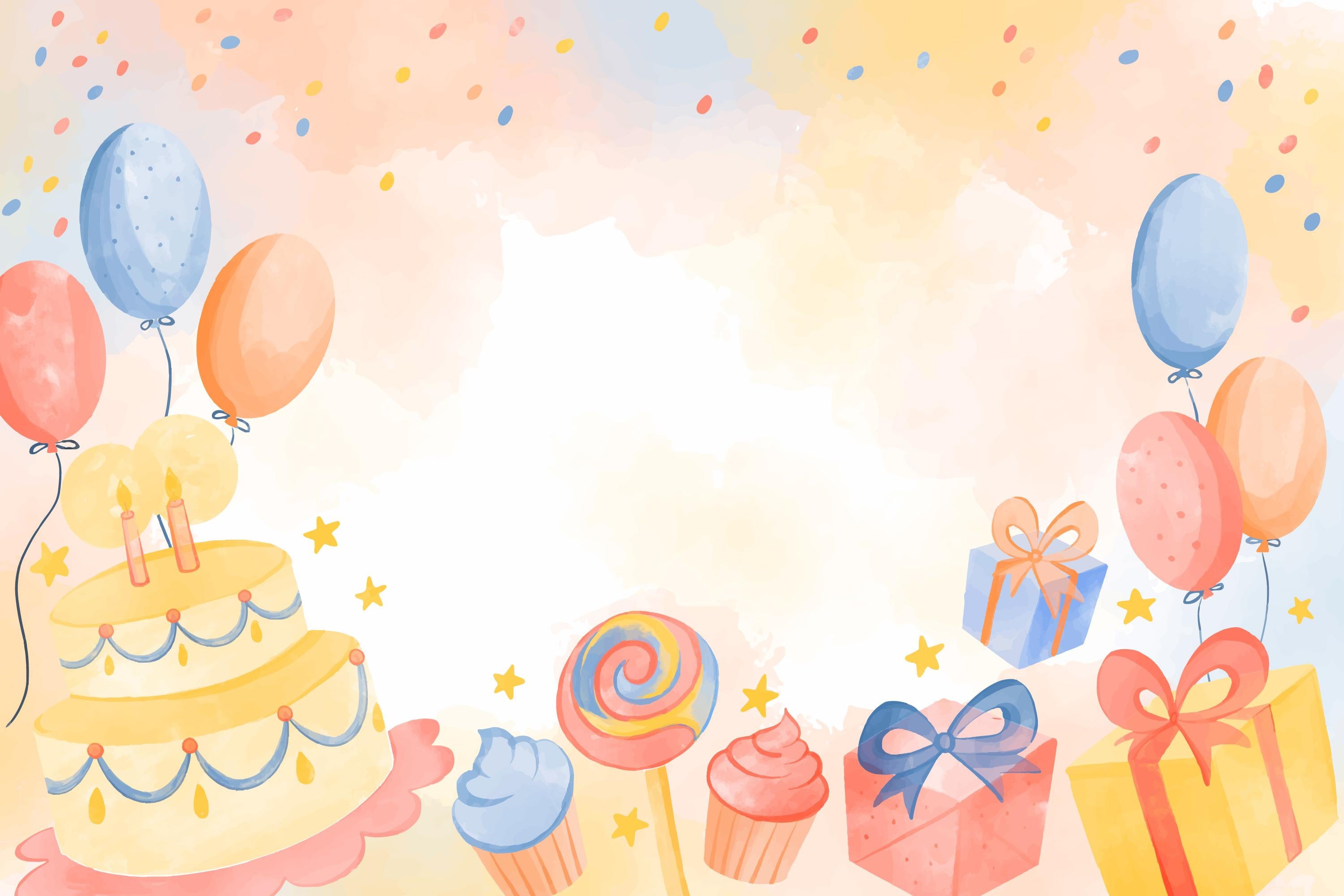 Pastel Birthday Wallpapers