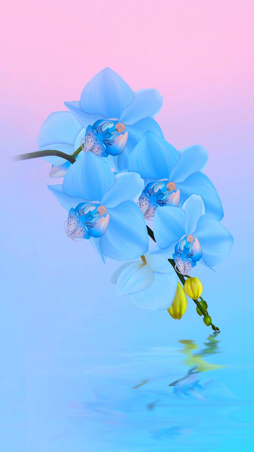 Pastel Blue Flower Wallpapers