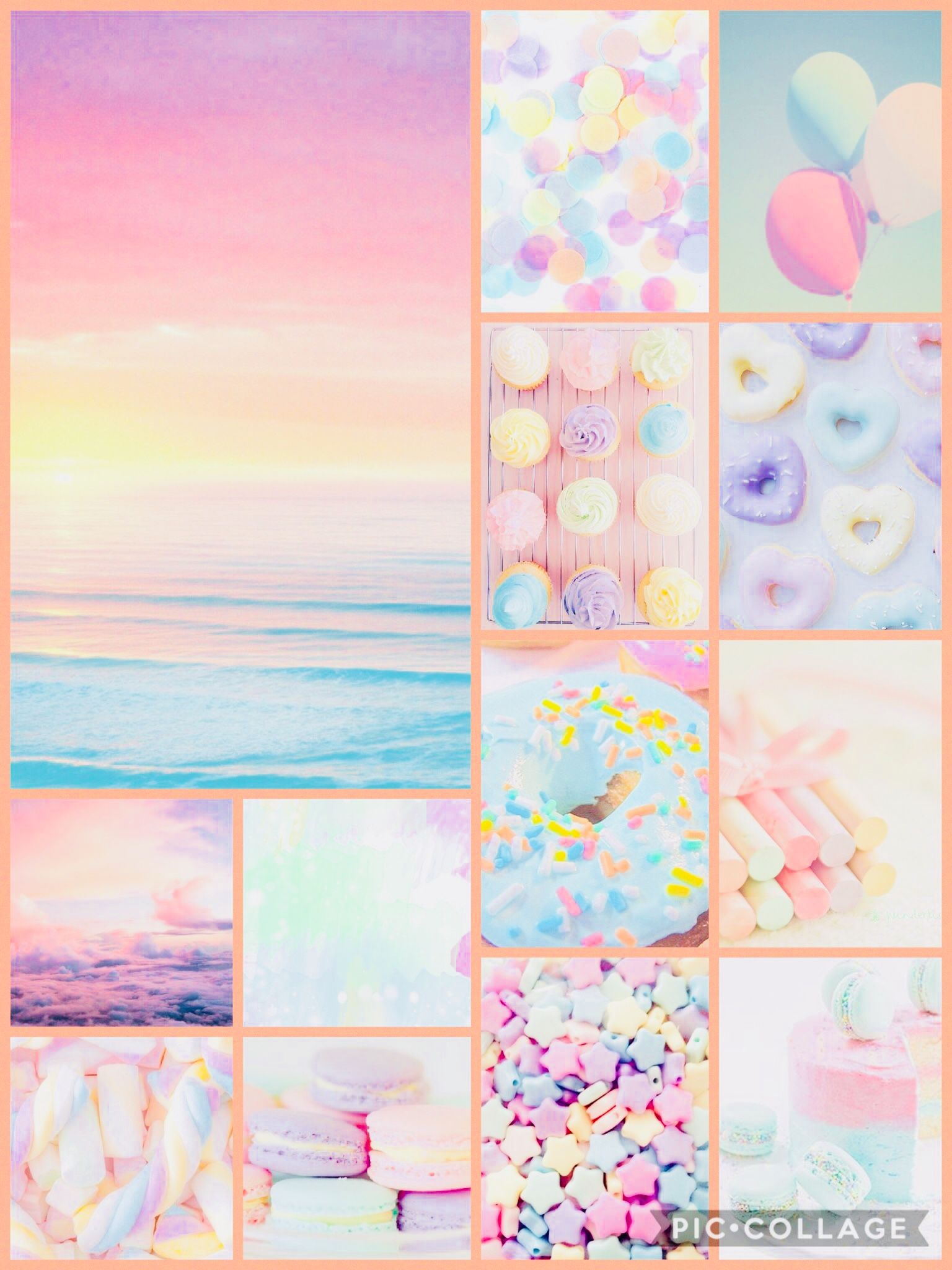 Pastel Collage Wallpapers