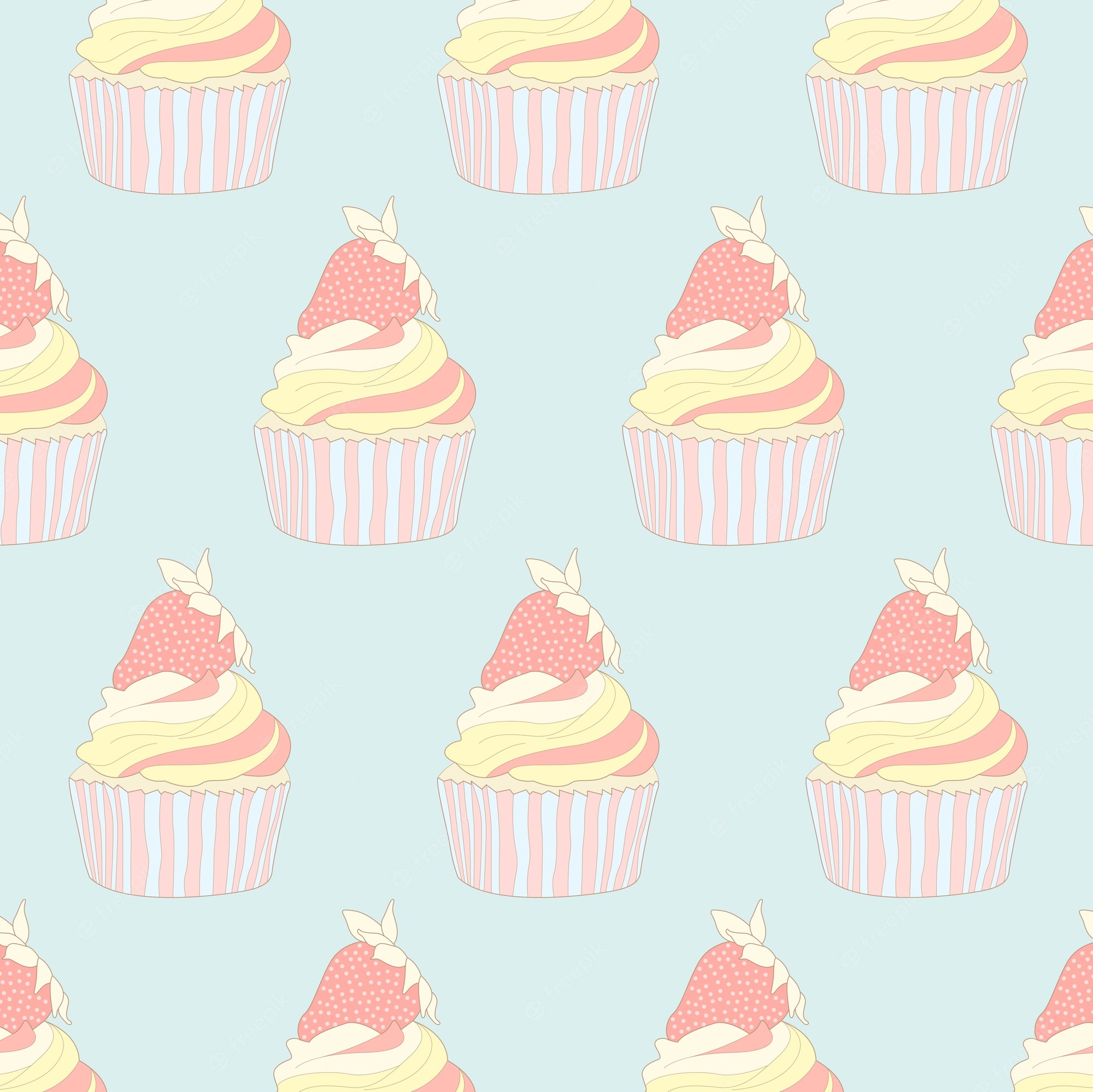 Pastel Cupcake Wallpapers