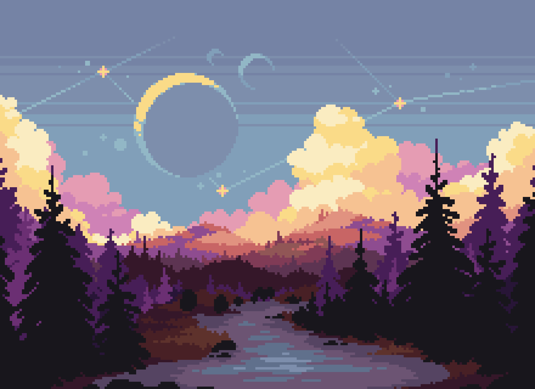 Pastel Pixel Art Wallpapers