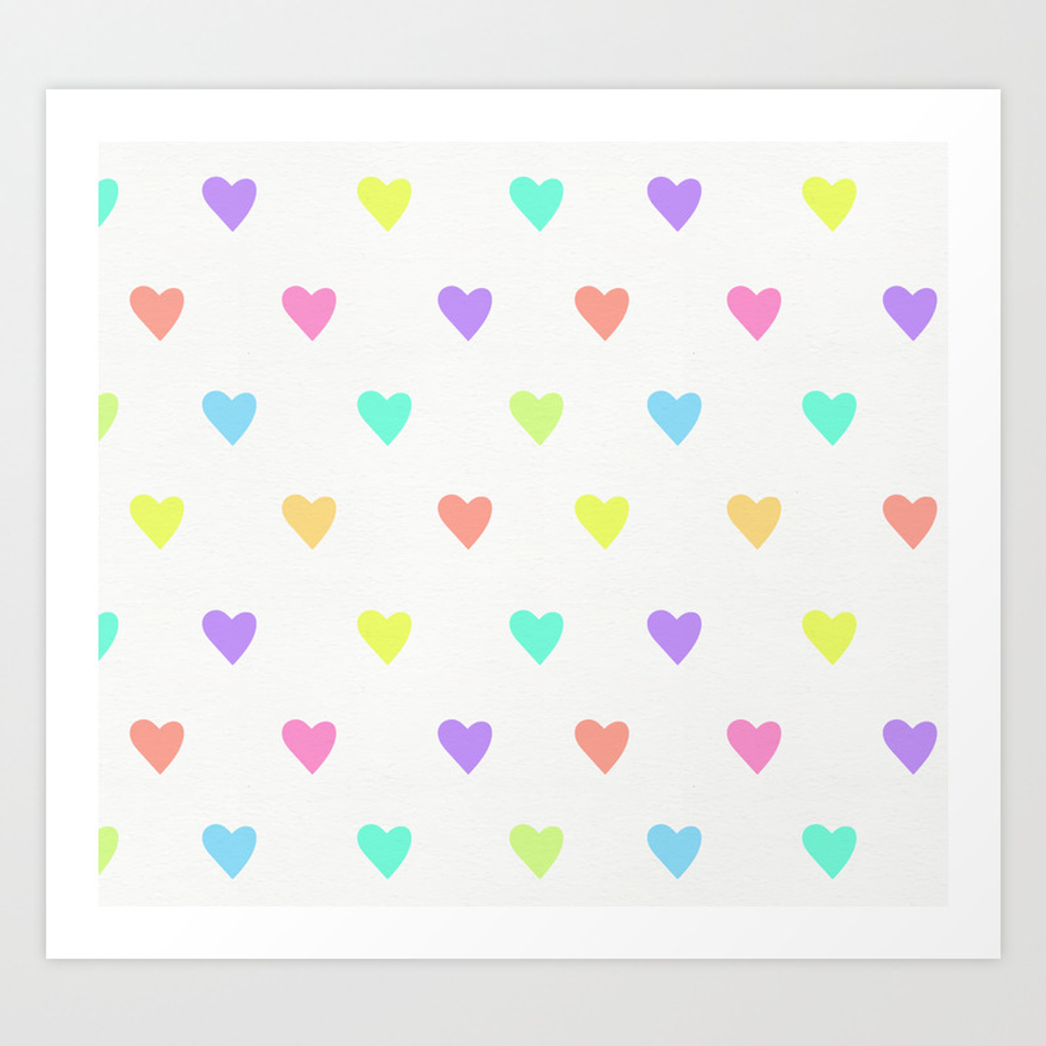 Pastel Rainbow Heart Wallpapers