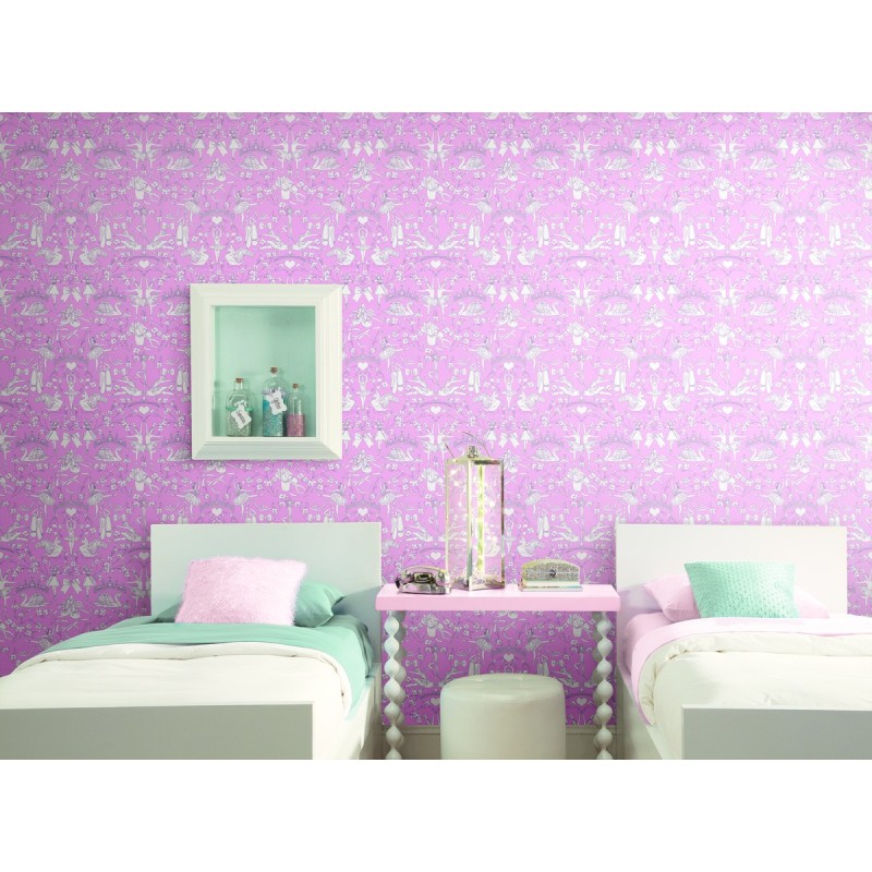 Pastel Toile Wallpapers