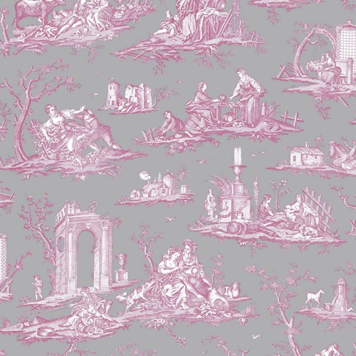 Pastel Toile Wallpapers