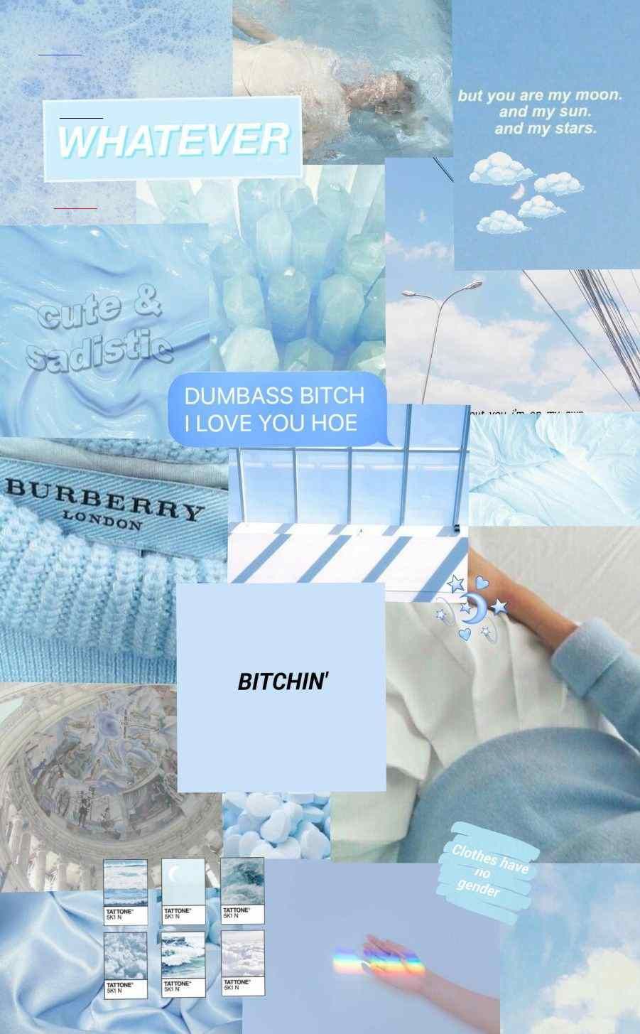 Pastel Vintage Blue Aesthetic Wallpapers