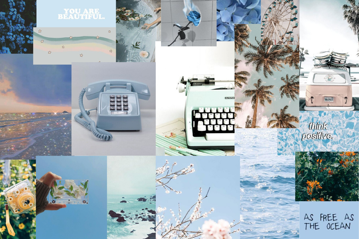 Pastel Vintage Blue Aesthetic Wallpapers