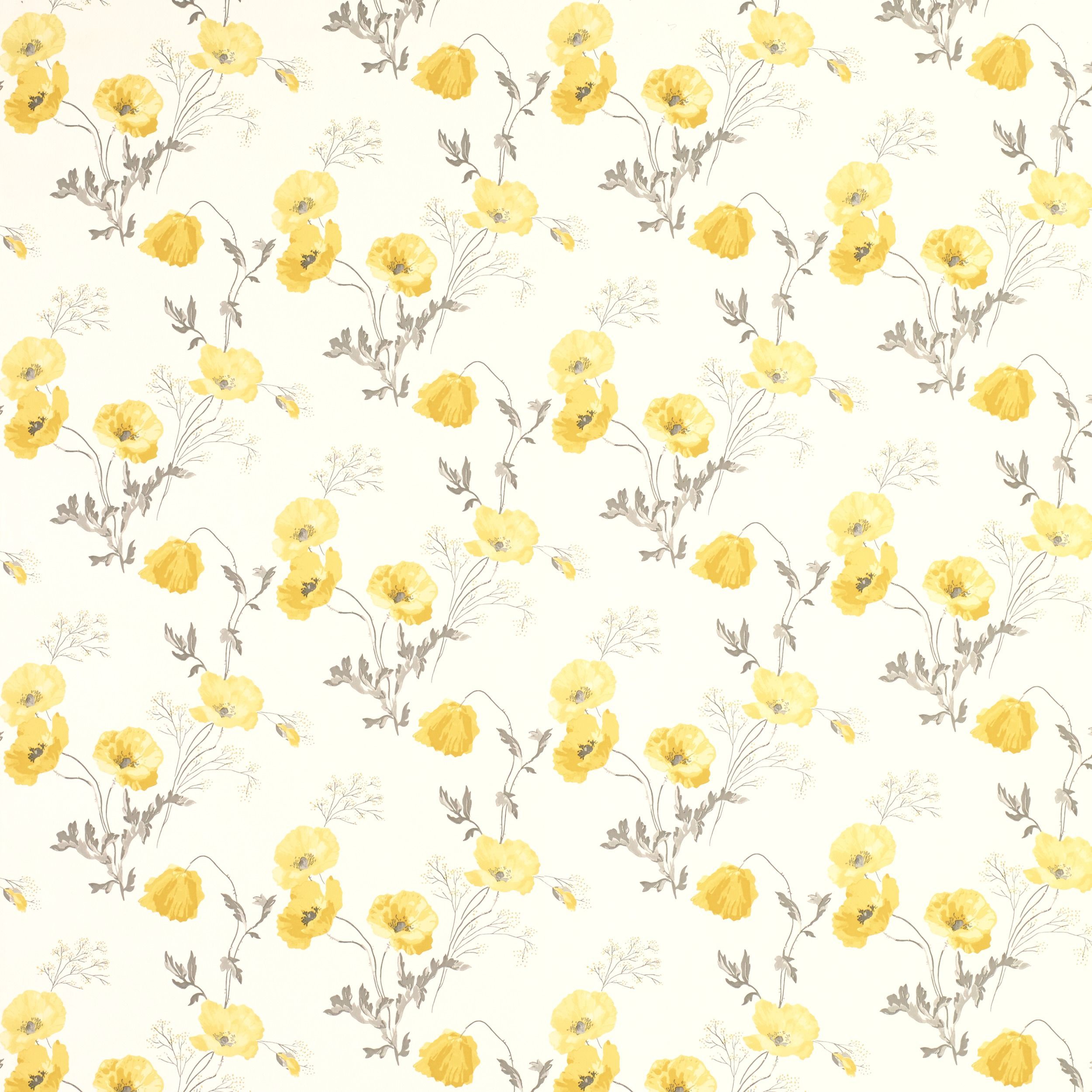 Pastel Yellow Floral Wallpapers