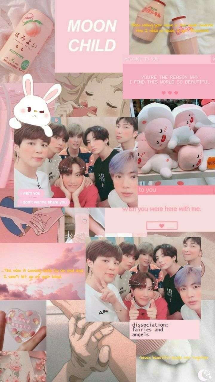 Pink Aesthetic Bts Iphone Wallpapers