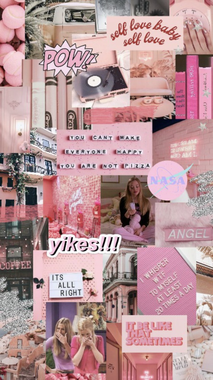 Pink Aesthetic Collage Wallpapers