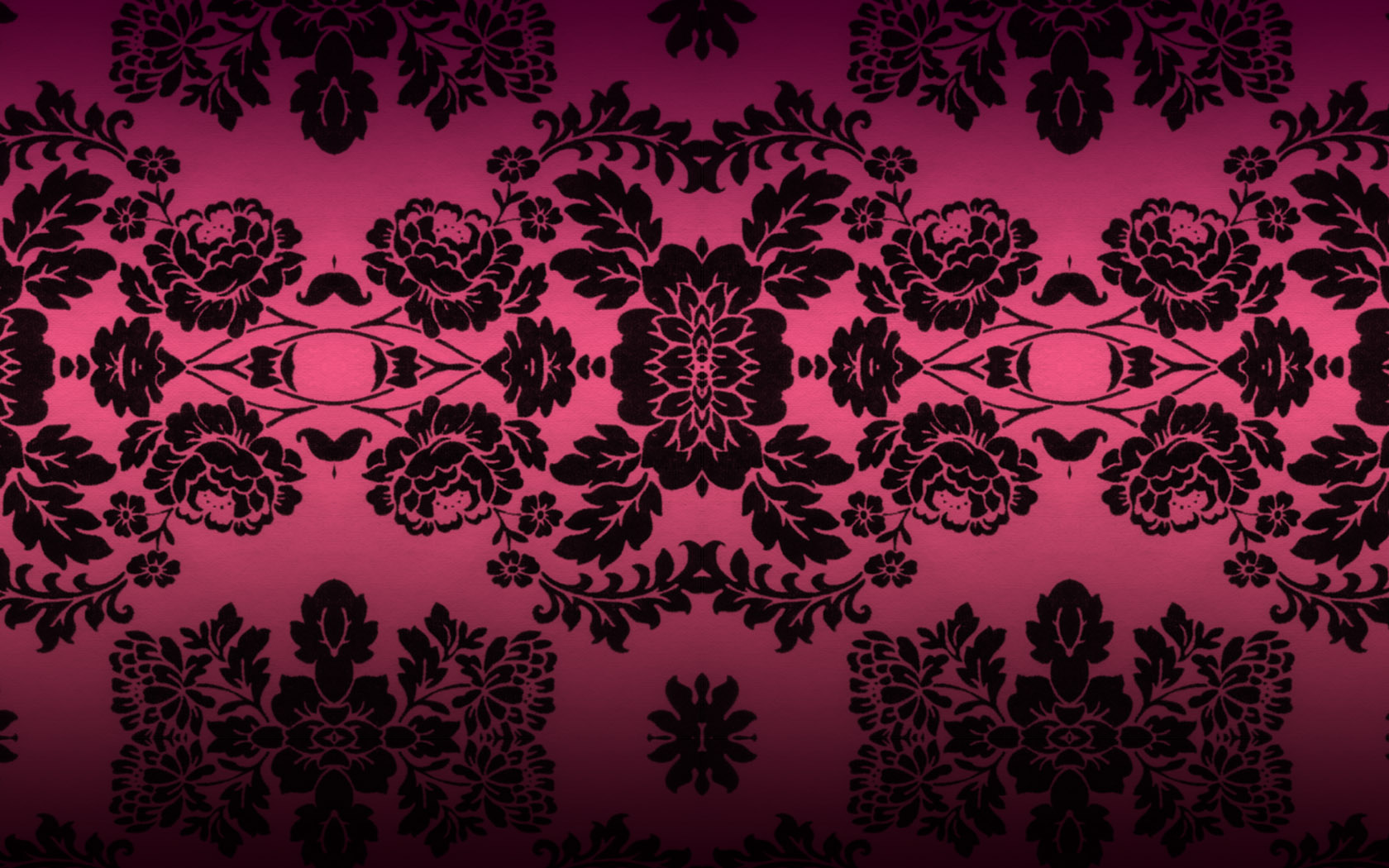 Pink And Black Damask Wallpapers