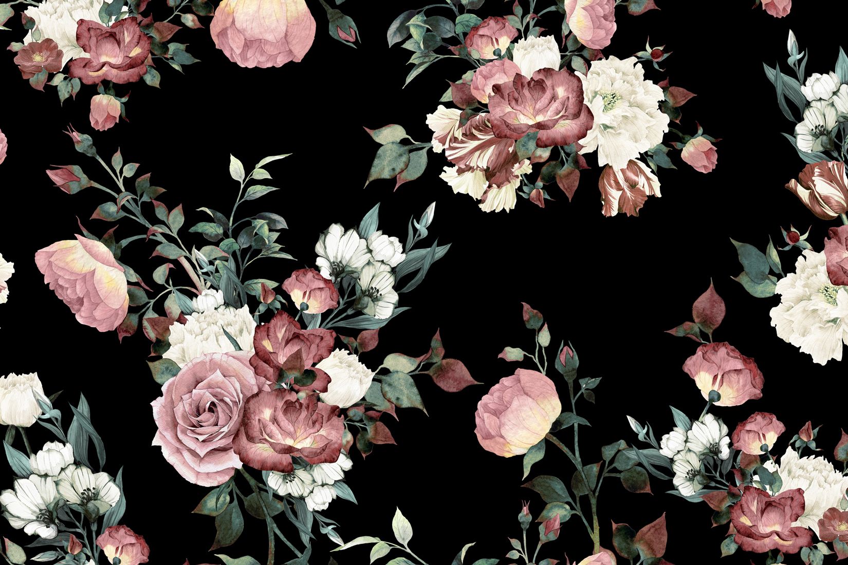 Pink And Black Flower Wallpapers