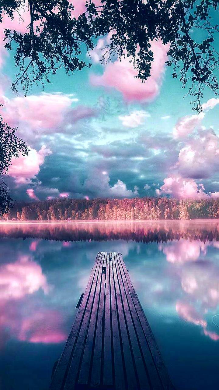 Pink And Blue Clouds Wallpapers