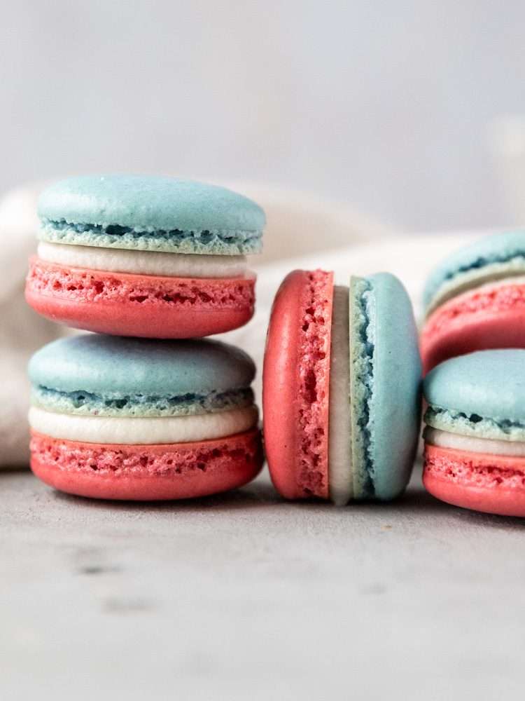 Pink And Blue Macaroon Wallpapers