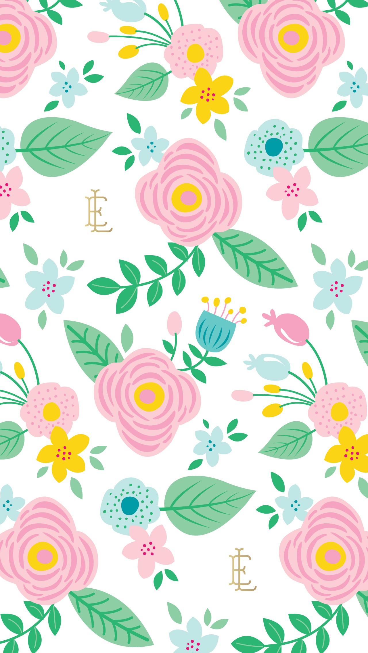 Pink And Green Pattern Wallpapers