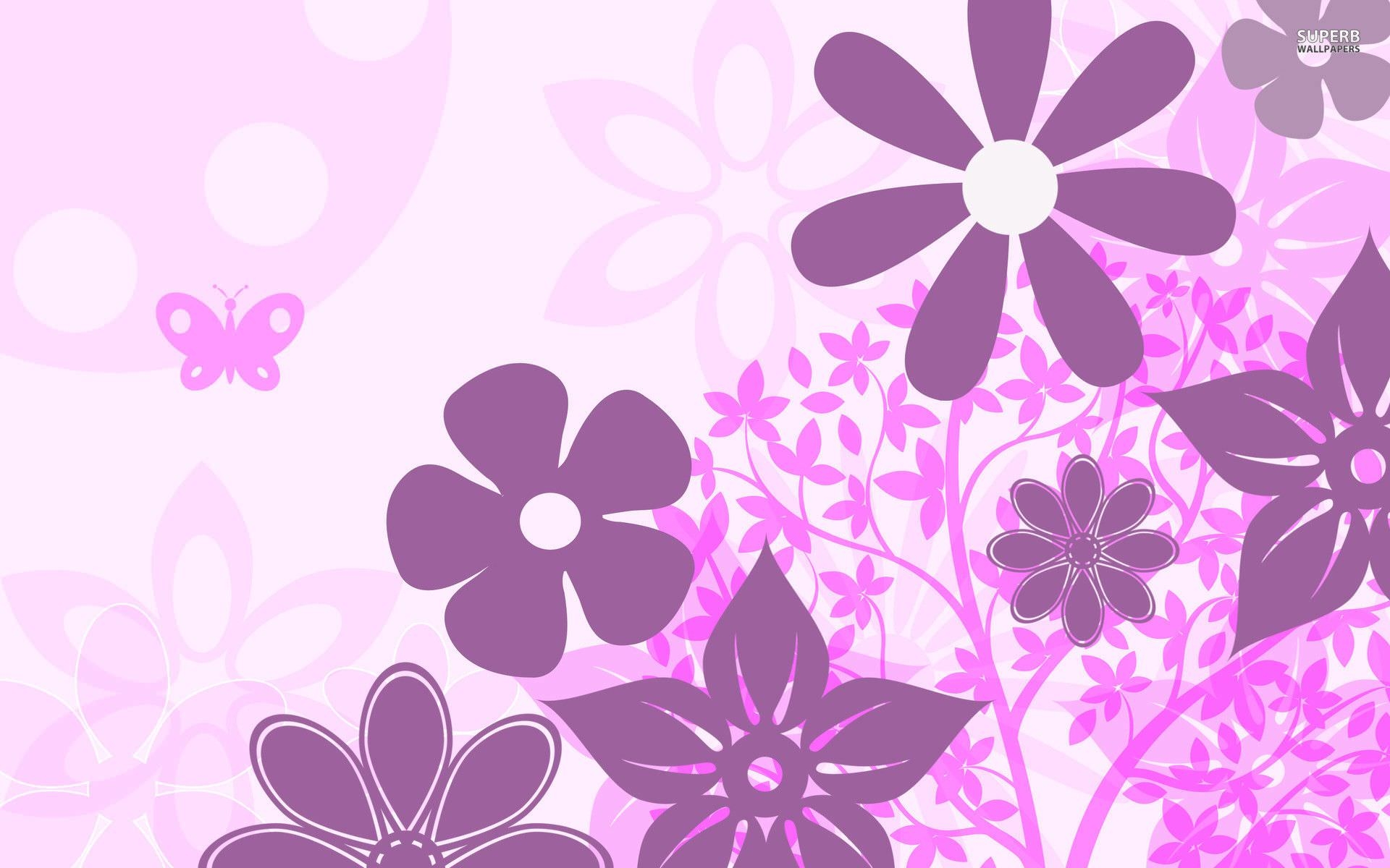 Pink And Purple Flower Wallpapers