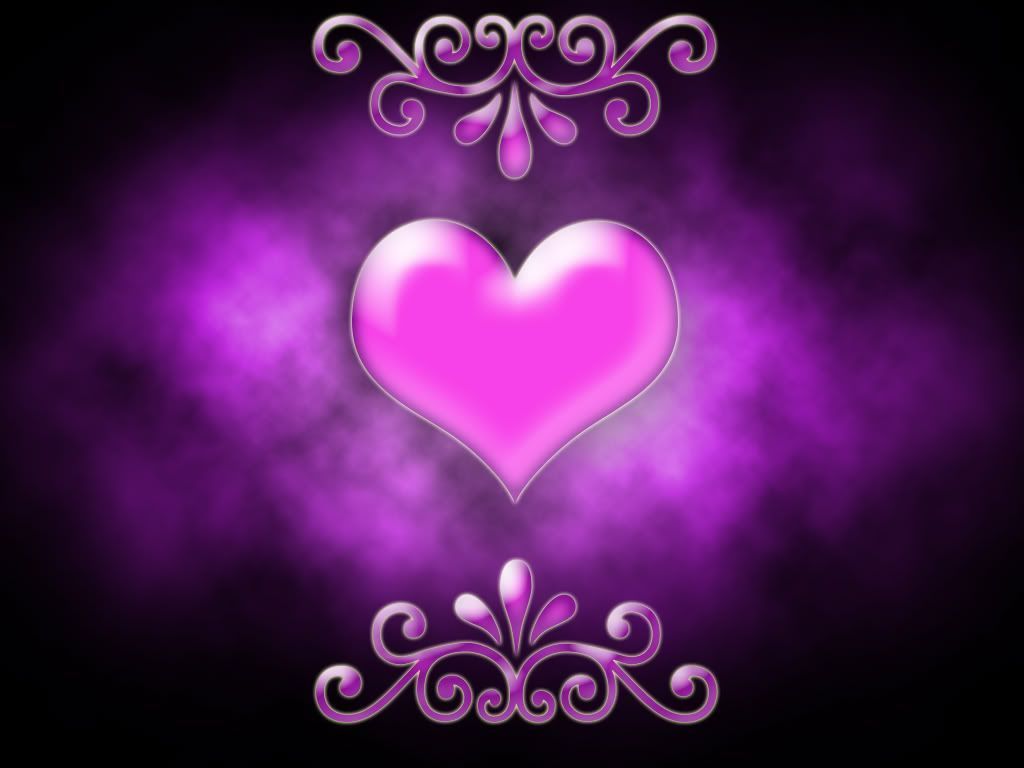 Pink And Purple Heart Wallpapers