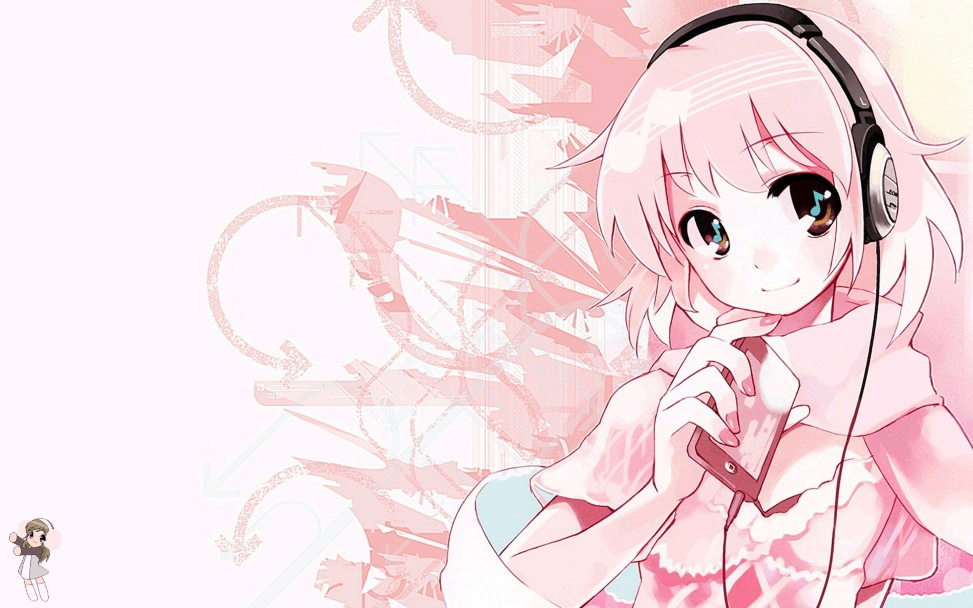 Pink Anime Girl Wallpapers