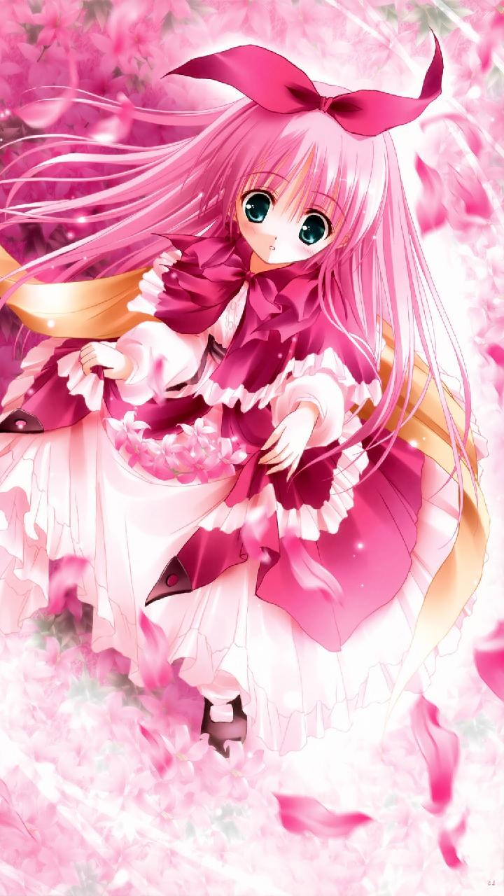 Pink Anime Girl Wallpapers