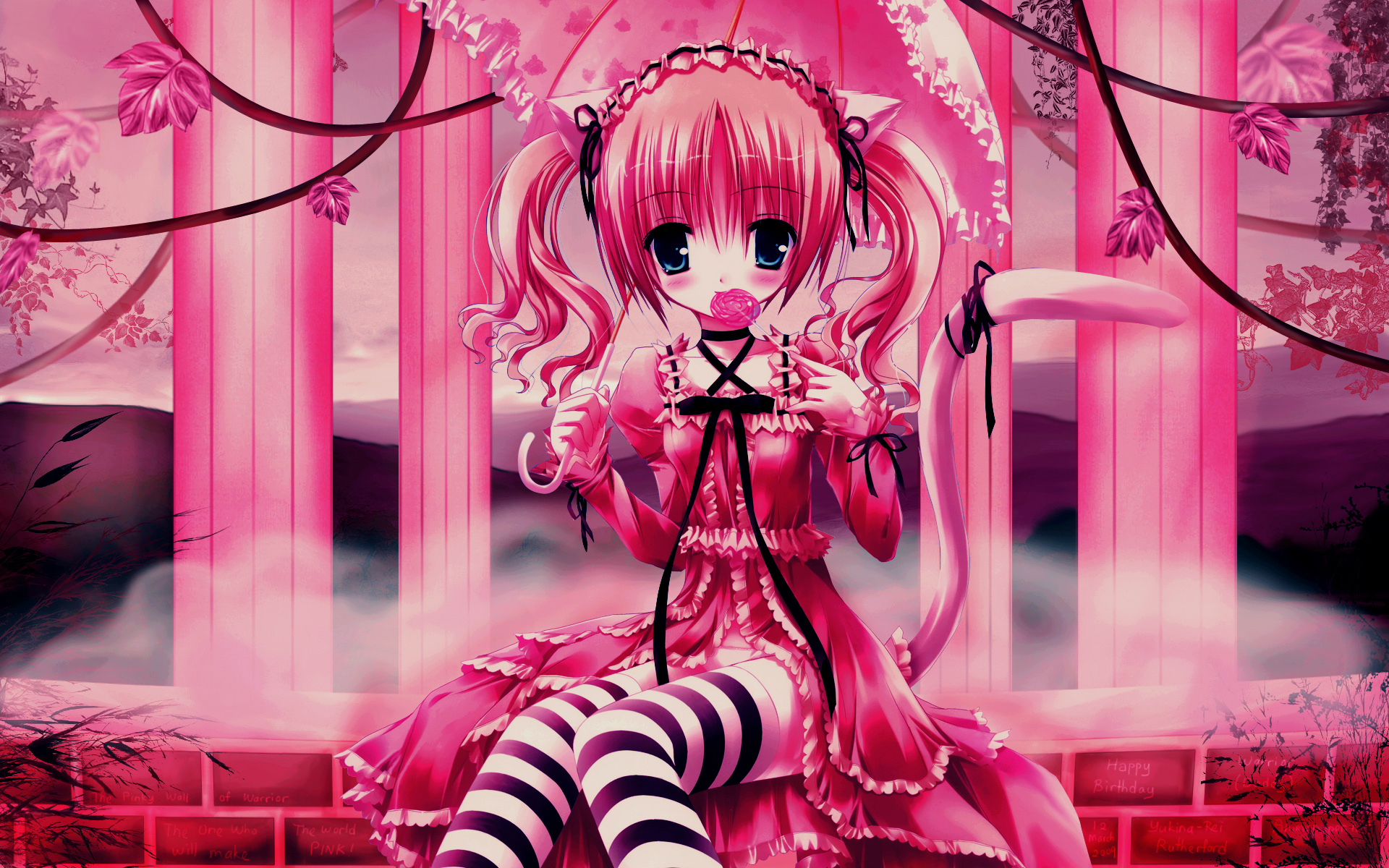 Pink Anime Girl Wallpapers