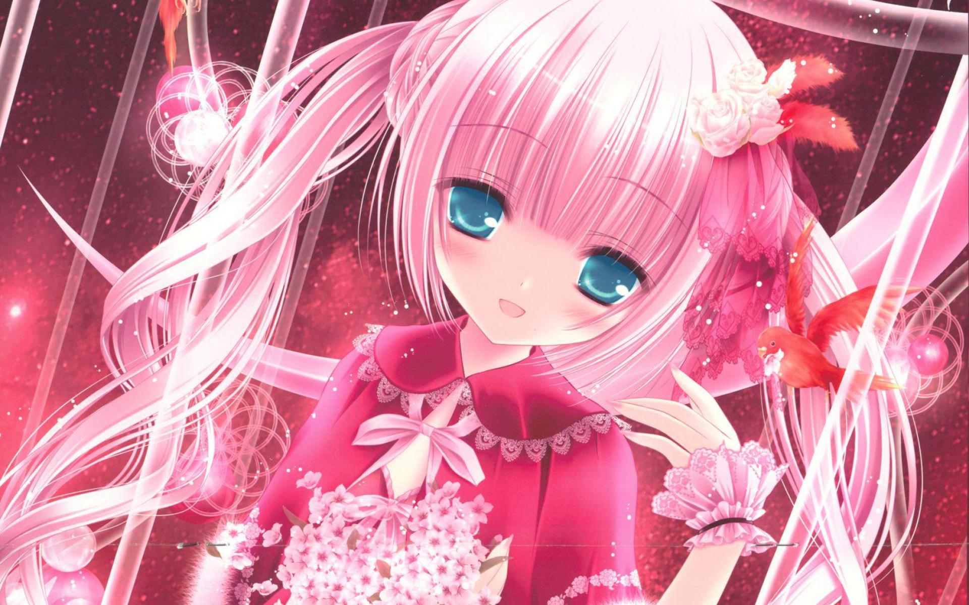 Pink Anime Girl Wallpapers