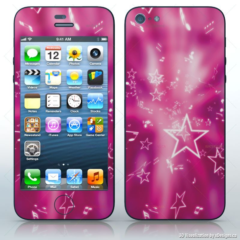 Pink Apple Iphone 5 Wallpapers