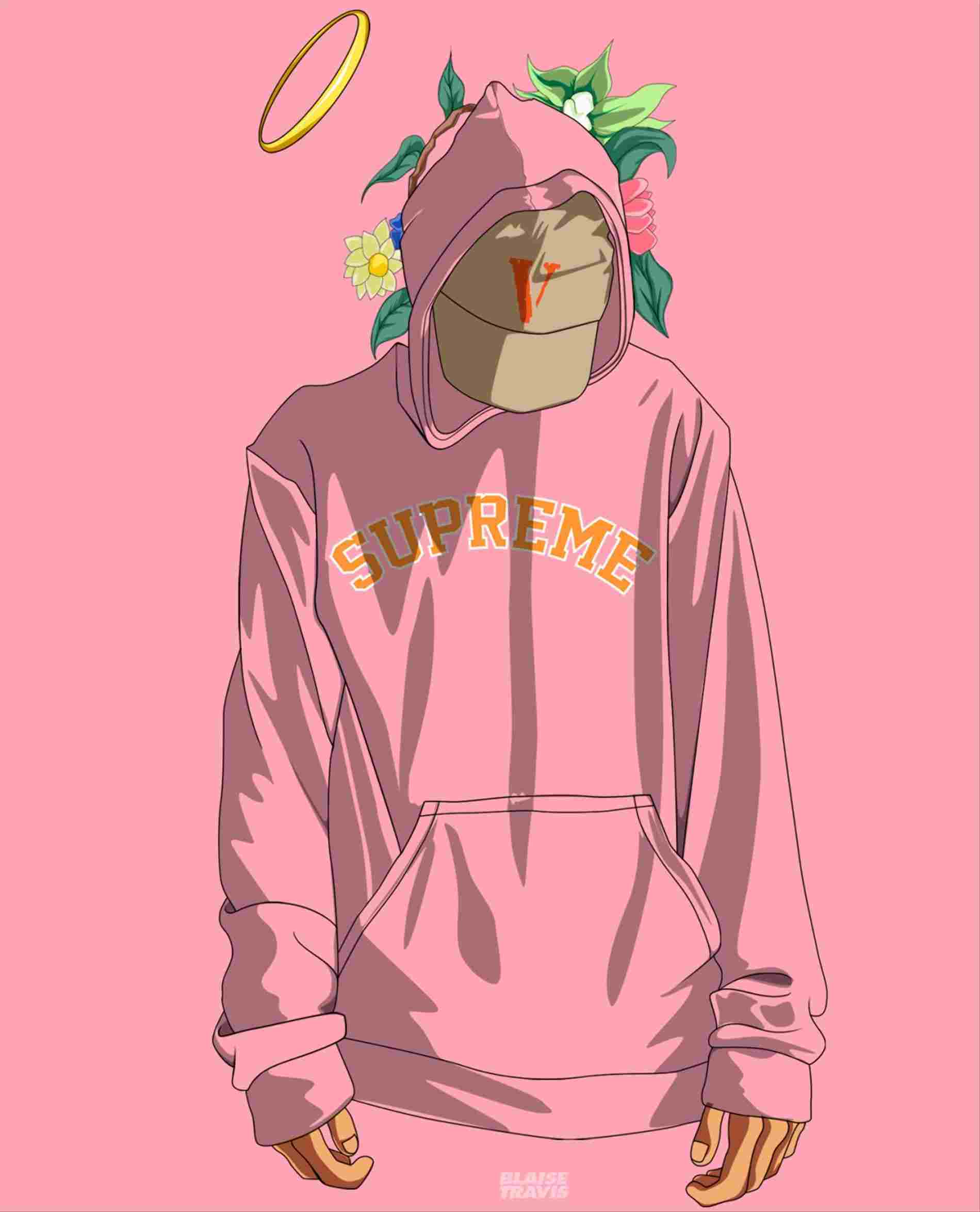 Pink Bape Cartoon Wallpapers