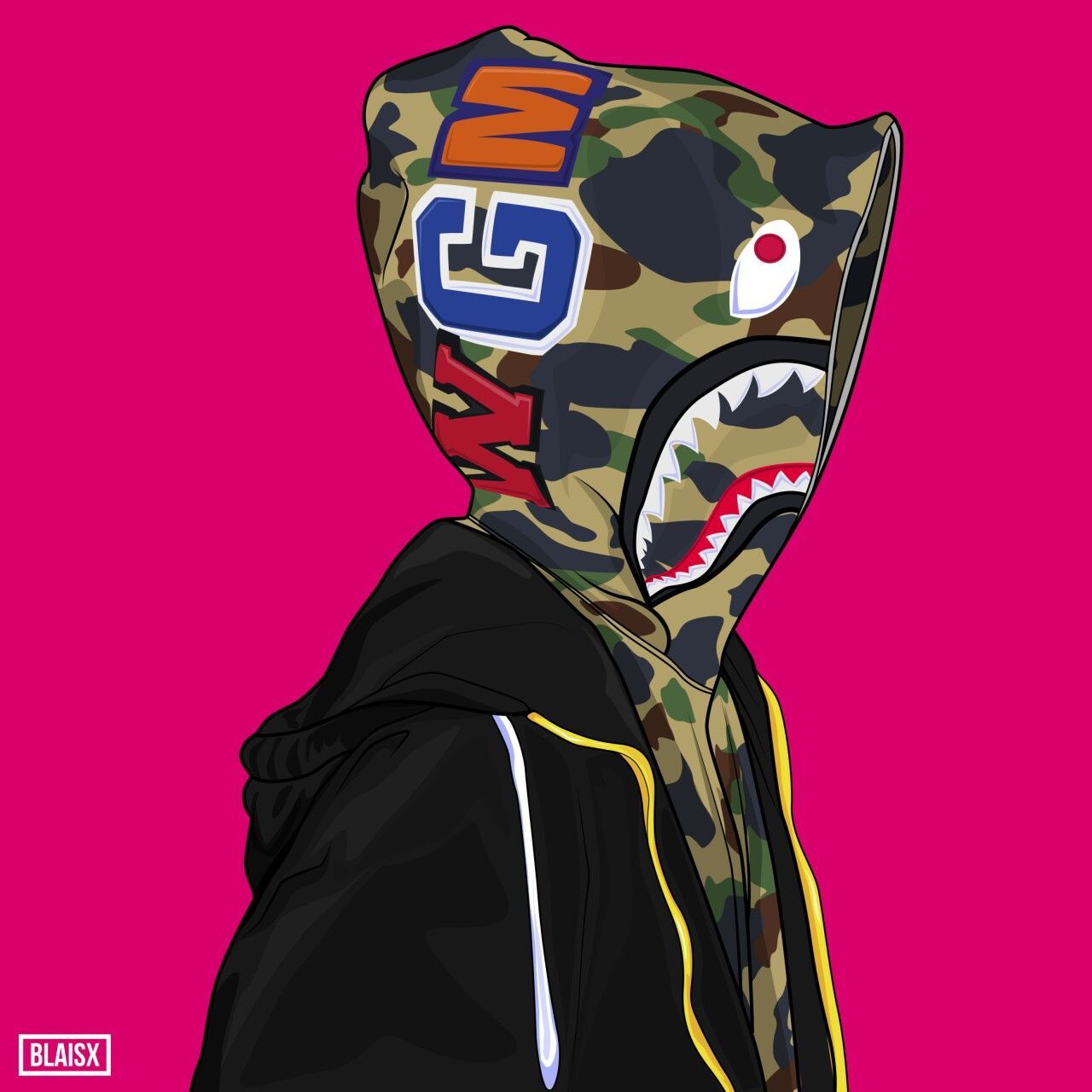 Pink Bape Cartoon Wallpapers