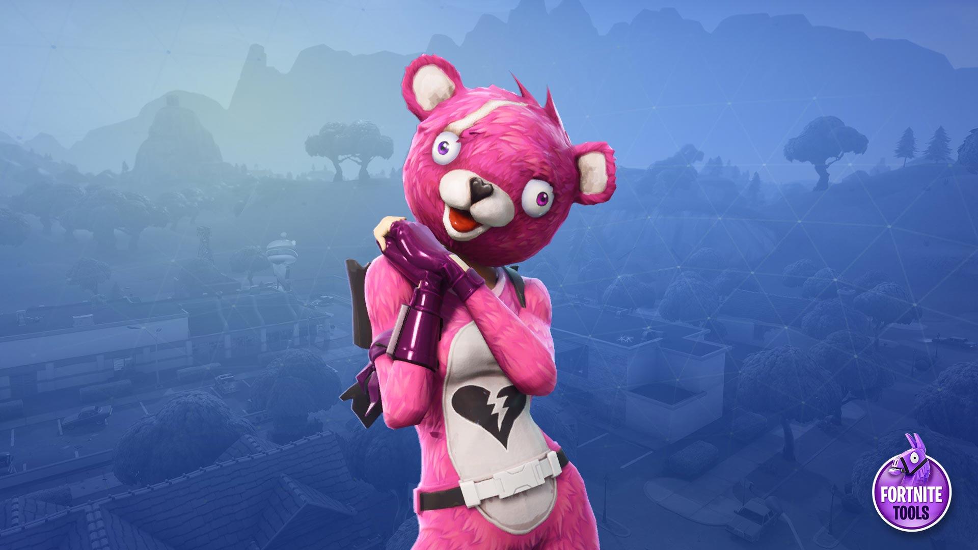 Pink Bear Fortnite Wallpapers