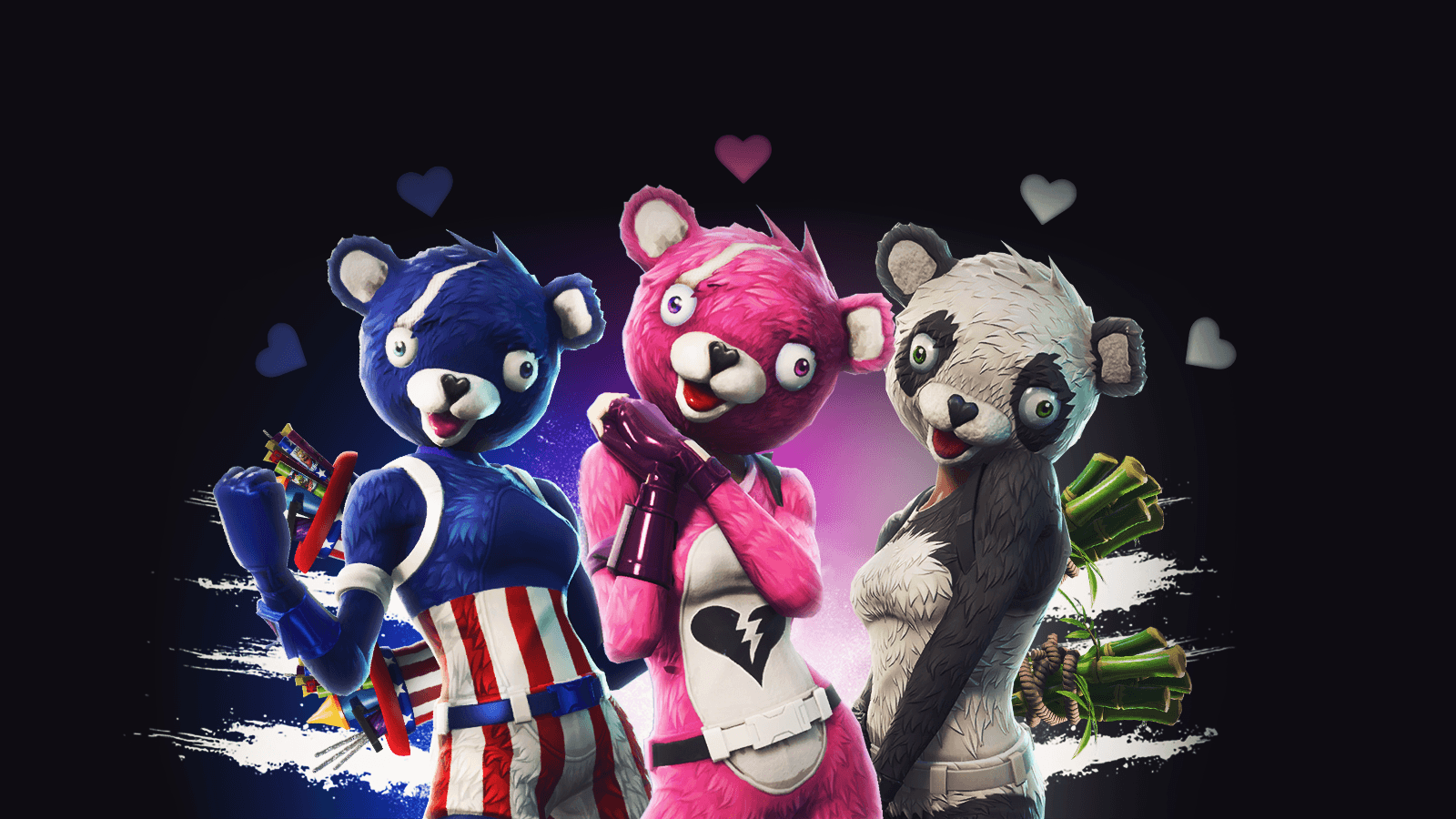 Pink Bear Fortnite Wallpapers