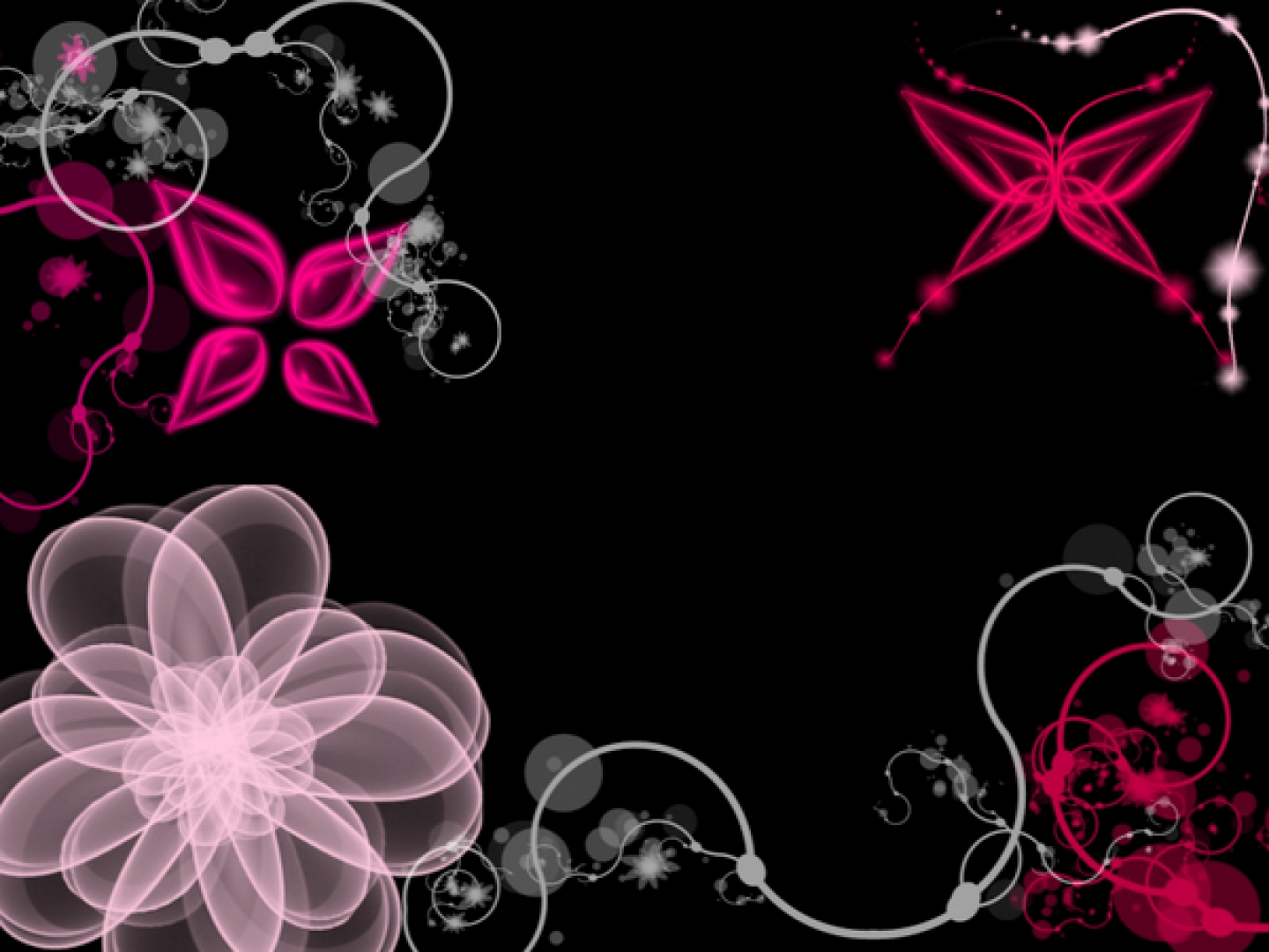 Pink Black And White Wallpapers
