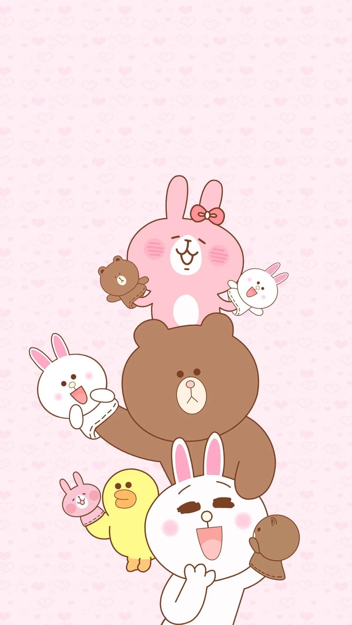 Pink Bunny Kawaii Rabbit Wallpapers