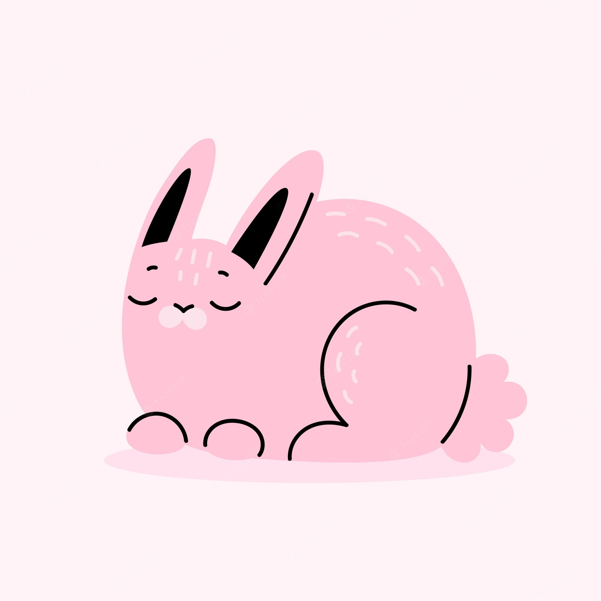 Pink Bunny Kawaii Rabbit Wallpapers