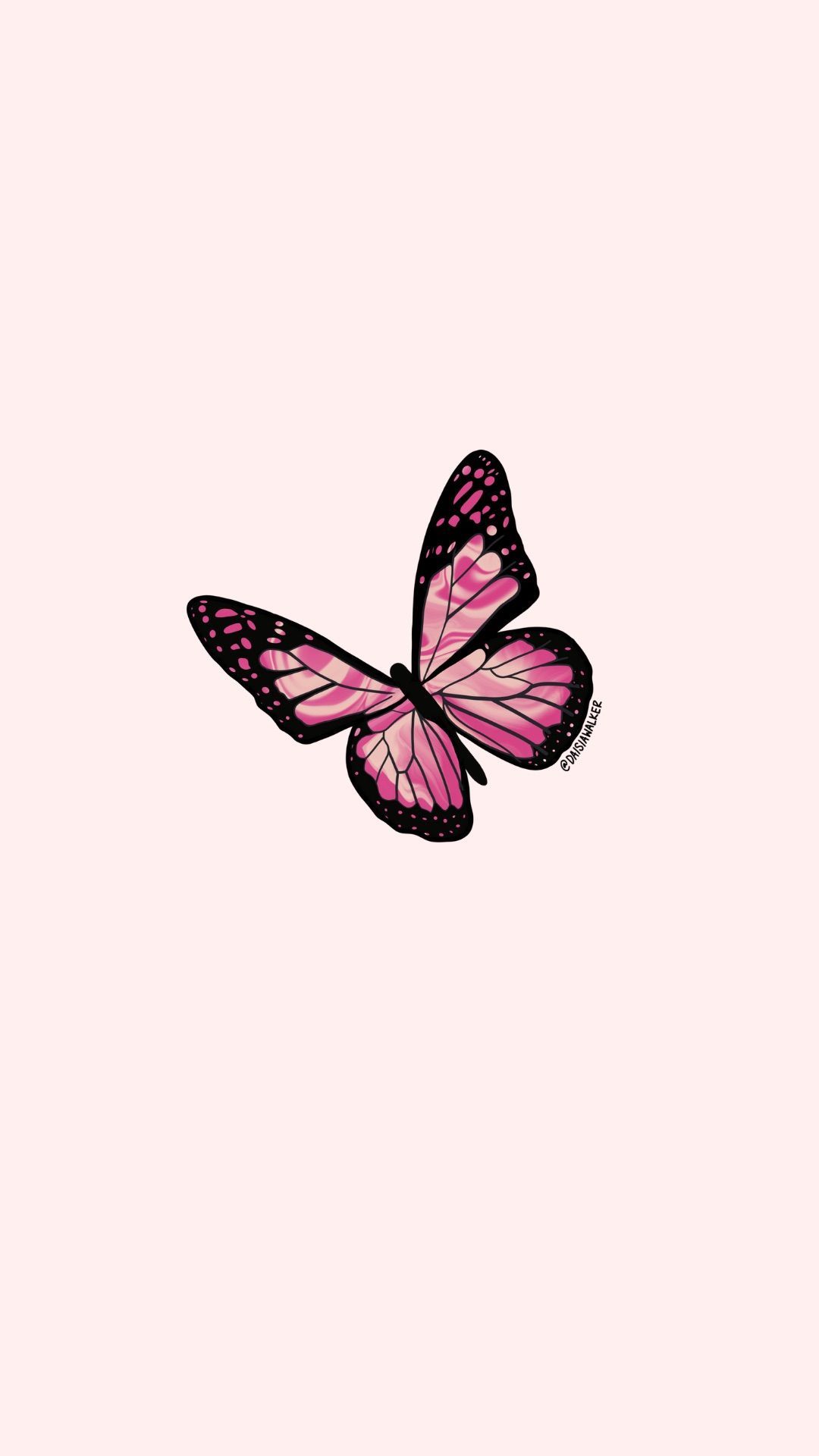 Pink Butterfly Aesthetic Wallpapers