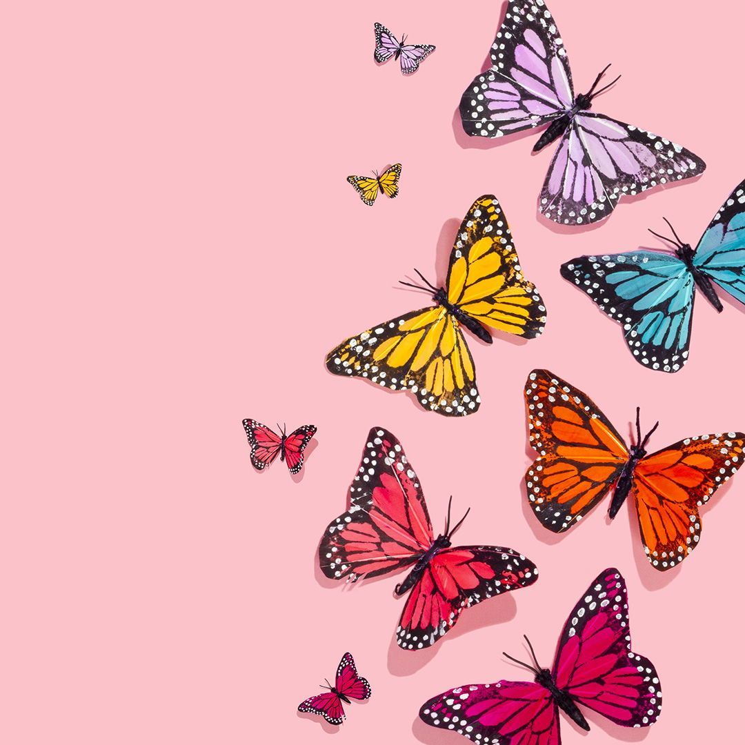 Pink Butterfly Aesthetic Wallpapers