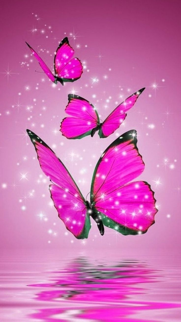 Pink Butterfly Phone Wallpapers